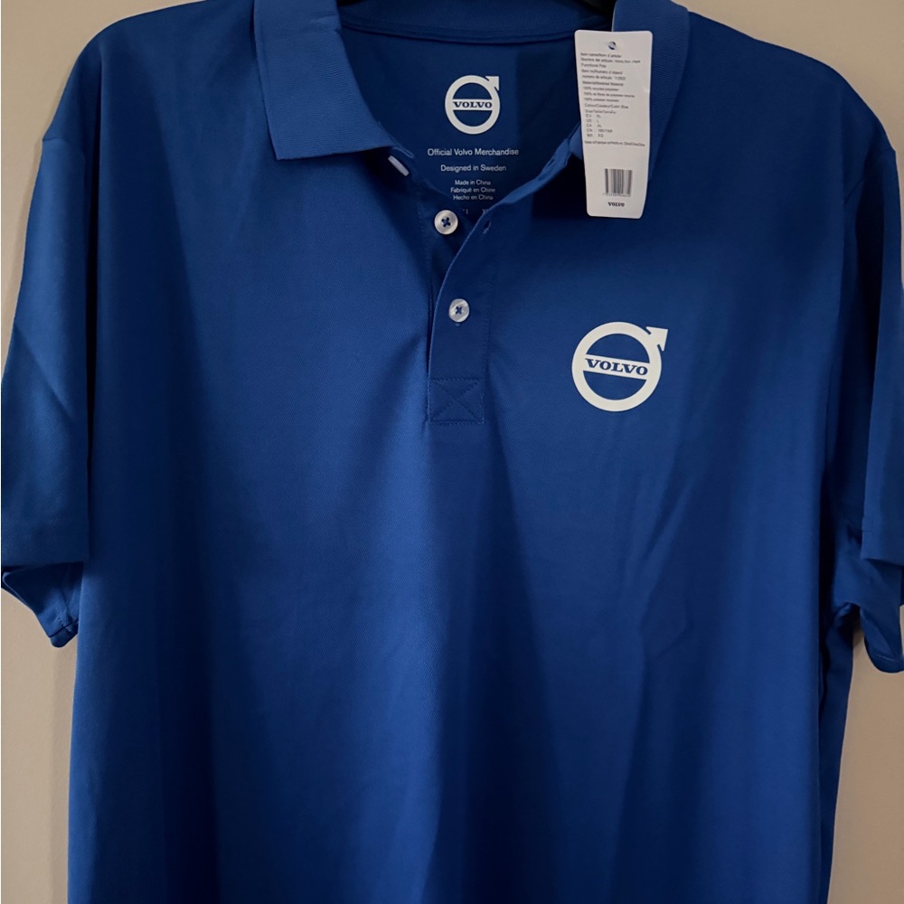 Volvo Men's Classic Blue Polo Shirt